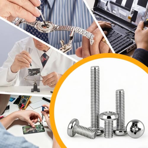 YdogRzL 1000-piece small screws kit with assorted M1-M3 tiny screws for electronics repair