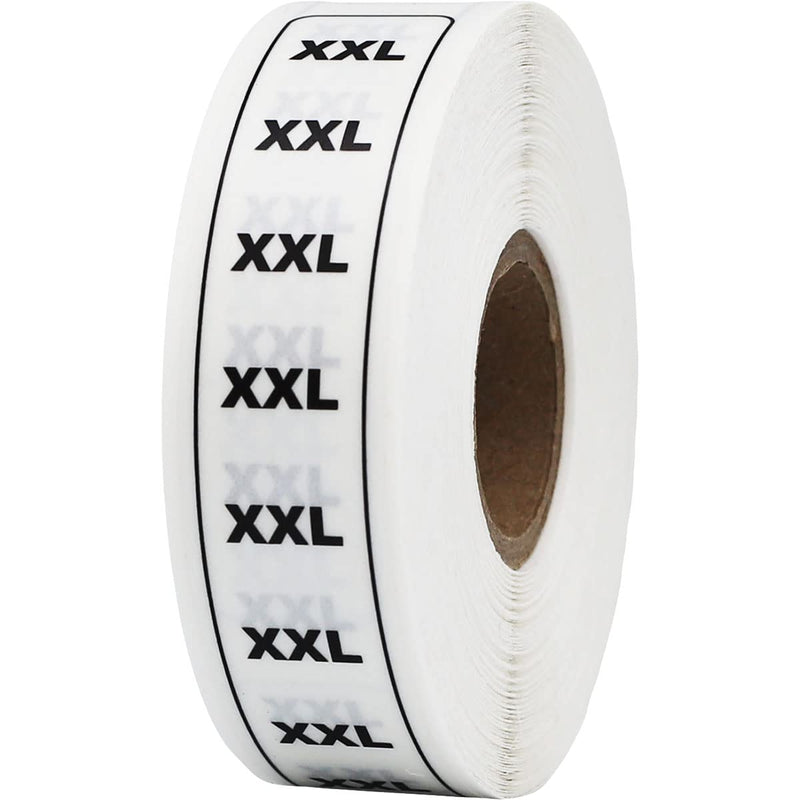 XXL 0.75 x 5 Size Strip Clear Labels, 0.75 x 5 Rectangle, 200 Total Labels