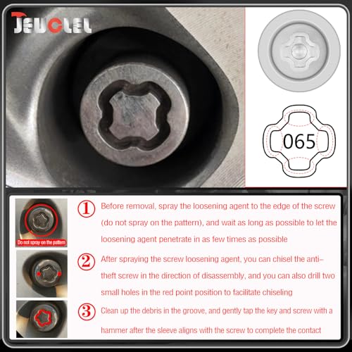 065 Wheel Locking Nut Key for Nissan Infiniti, ID 21mm Lug Socket socket 065