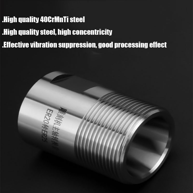 [Australia - AusPower] - 1pc Adapter Er11-Er16 Extension Rod Spindle Motor Rotor Engraving Machine Spindle Motor Shaft Sleeve ER11-ER16(Without Nut) 