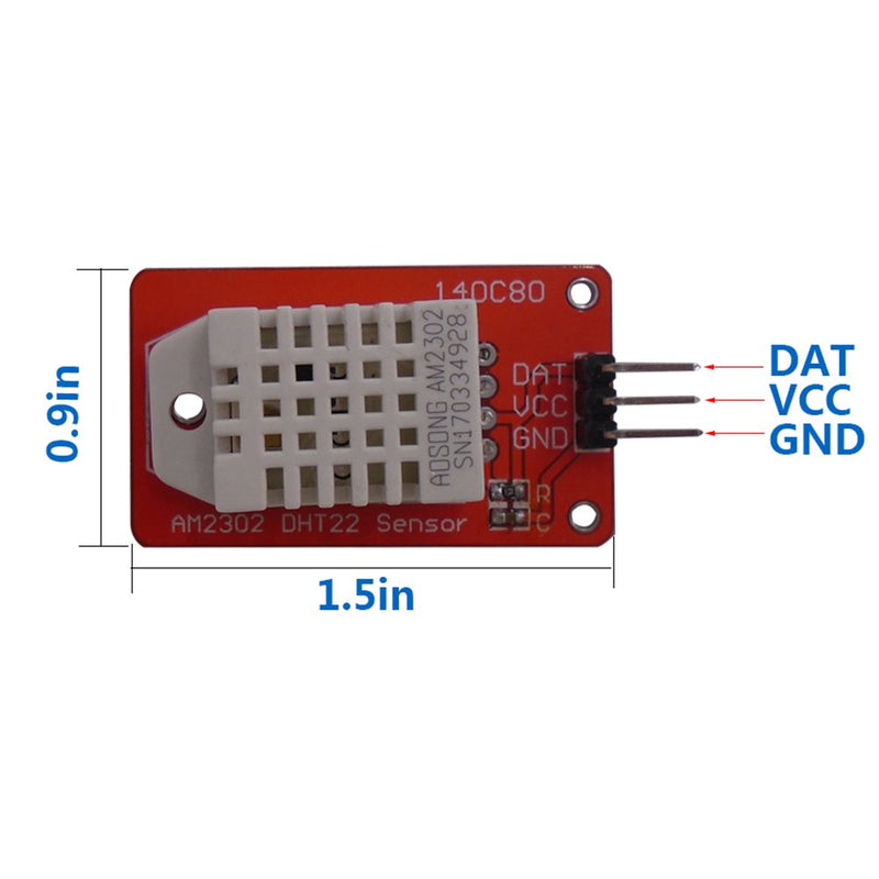 [Australia - AusPower] - DSD TECH DHT22 AM2302 Temperature and Humidity Sensor Module for Arduino Raspberry Pi 