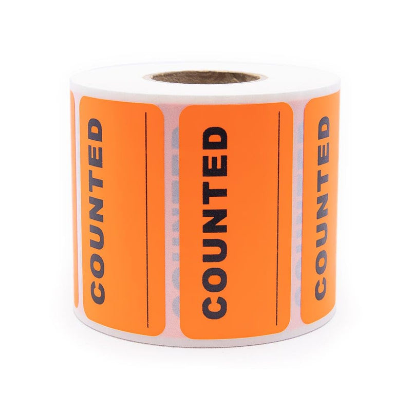 Counted Inventory Labels 2" x 1"