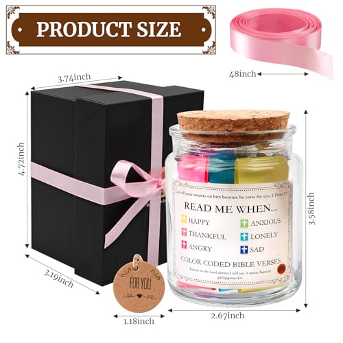 Bible Verse Jar,Stocking Stuffers,Christian Christmas Gift for Women Original