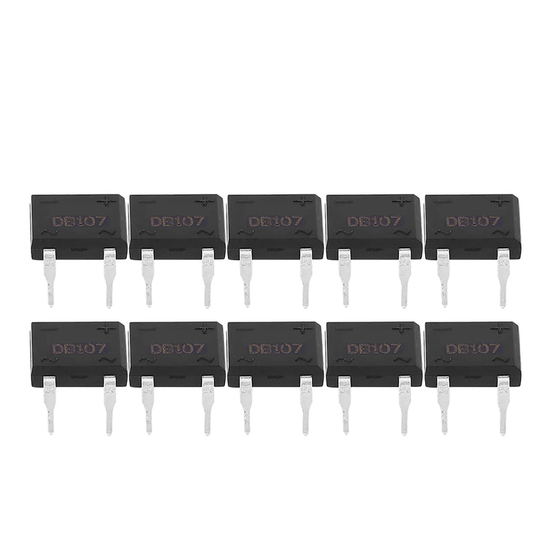 [Australia - AusPower] - DEWIN Bridge Rectifier, DB107 1A 1000V Bridge Rectifier Lead Diode for Household Appliances Industrial Electronic Circuit (Pack of 10) 