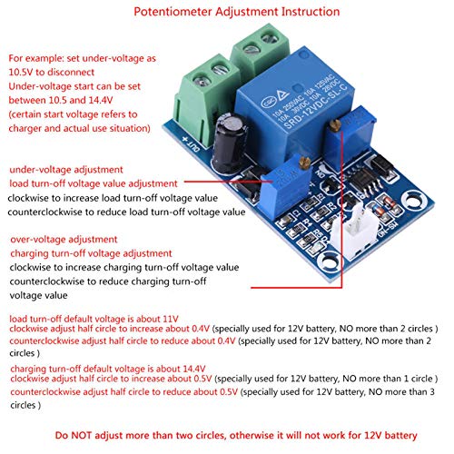 [Australia - AusPower] - FTVOGUE Battery Board 12V Low Voltage Interrupt Automatic Undervoltage Protection Module 