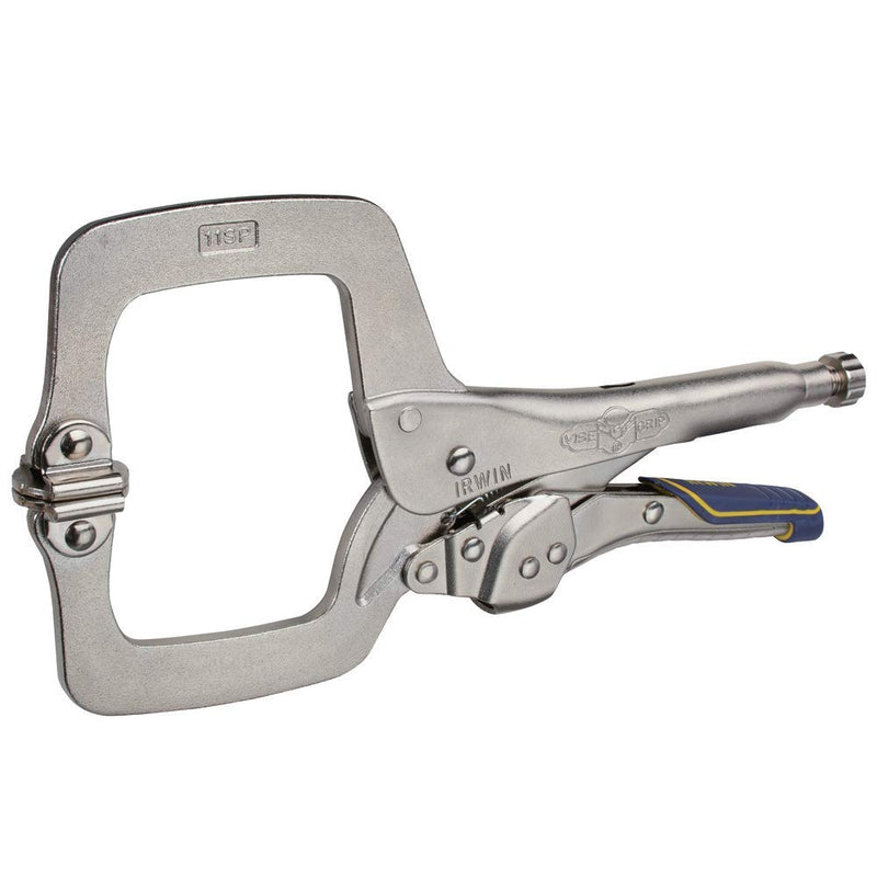 IRWIN VISE-GRIP Welding Pliers, Fast Release, C-Clamp with Swivel Pads, 11-Inch (IRHT82586) 11" Pliers w/ Swivel Pads (New)