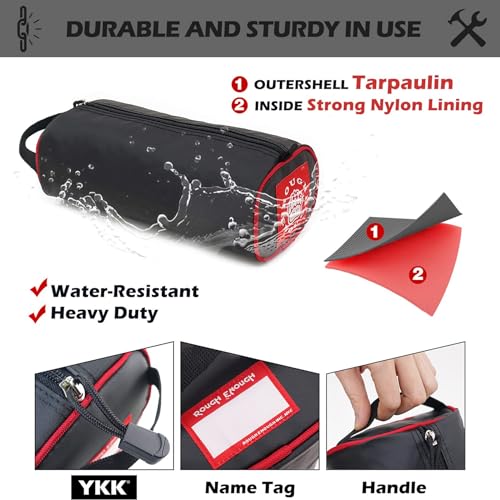 RE ROUGH ENOUGH small tool bag pouch, compact EDC organizer with durable zippered storage compartment