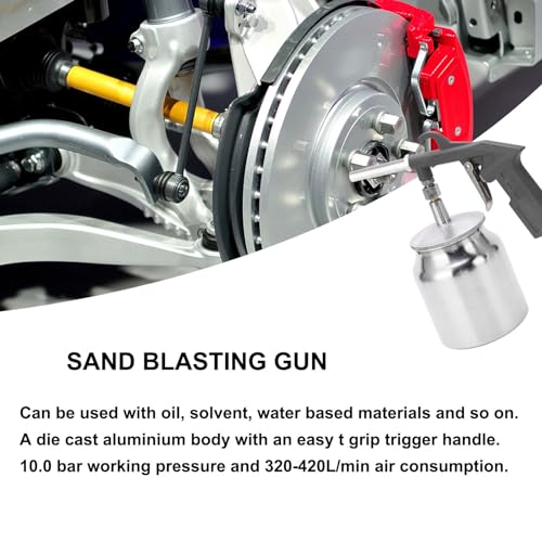 Ejoyous portable handheld sandblaster air sandblasting gun for abrasive blasting tasks