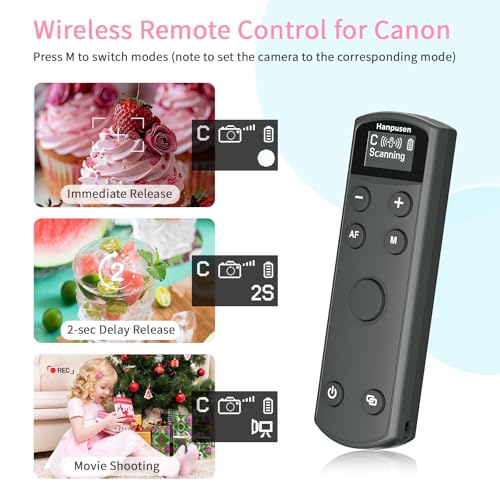 for Canon Rechargeable Camera Remote Control,Wireless Shutter Release Rechargeable for Canon