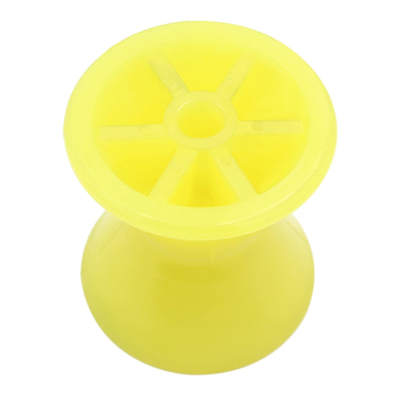 Marine 3-12 Inch Boat Trailer Rollers by 1/2"-5/8" Shaft Bow Stop Keel Spool Roller Polyurethane Rubber Multiple for Choice Yellow 4 Inch by 1/2" Shaft