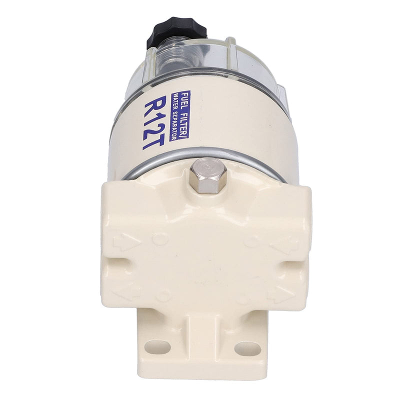 [Australia - AusPower] - Fuel Water Separator, R12T, 30 GPH Flow Rate Marine Spin-On Fuel Filter Water Separator with Self-Bleeding Drain Replacement 