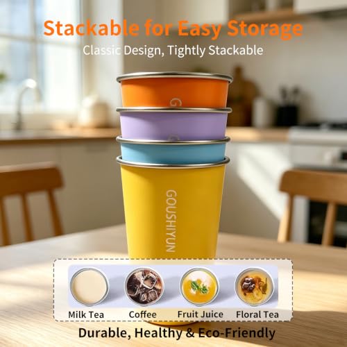 304 stainless steel cups 18 oz, reusable solo cups,7 Multicolor 18 Ounces 7