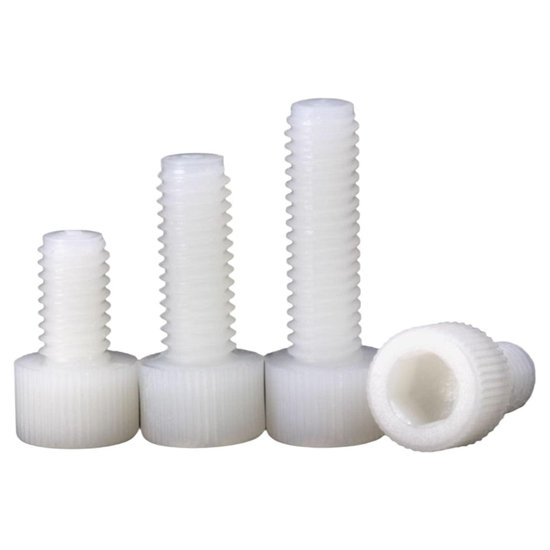 [Australia - AusPower] - Nylon PA66 M3 M4 M5 Plastic White Metric Hex Socket Head Cap Screws Set Assortment Hardware Kit Pack of 470PCS in Plastic Storage Box (Electronics Repair DIY) M3-M5 
