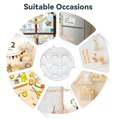 ZVP removable glue dots, 0.39-inch adhesive dots for bulk party balloon decor, 1000-count pack