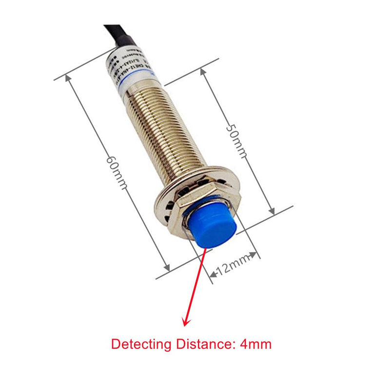 [Australia - AusPower] - M12 Inductive Proximity Sensor LJ12A3-4-Z/BY Normally Open Detection Approach Switch PNP NO 3 Wire DC 6V-36V with L Type Bracket (2 Pack, PNP NO+L type) 
