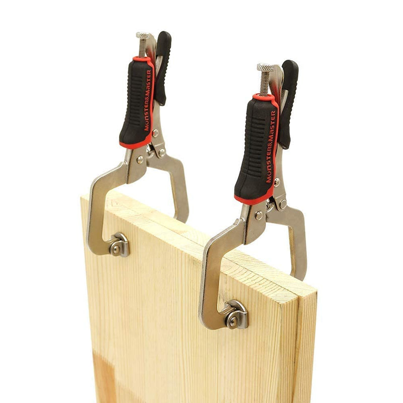 [Australia - AusPower] - Monster & Master 6" C-clamp Face Clamp Locking Plier with Larger Flat Swivel Pads, 2-Piece 6" with Swivel Pads, 2-Piece 