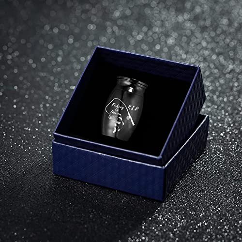 Cremation Urns for Ashes Fishing in Heaven Small Urns for Human Ashes Keepsake Decorative Urns Sharing Funeral Urn for Ashes (Fishing in Heaven)