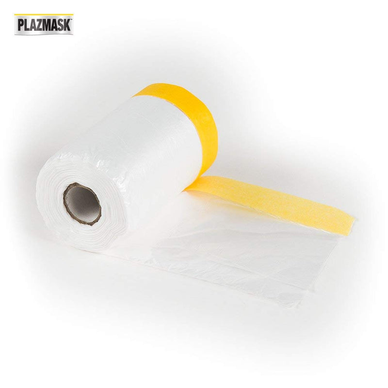 Pre-Taped Masking Film, 3-Feet X 65-Feet 1 Roll
