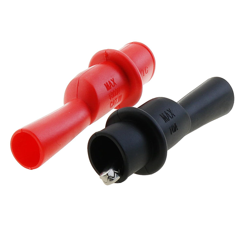 [Australia - AusPower] - 4PCS 10A 1000V Multimeter Push On Insulated Alligator Clips Multi Testers for Electrical Testing 