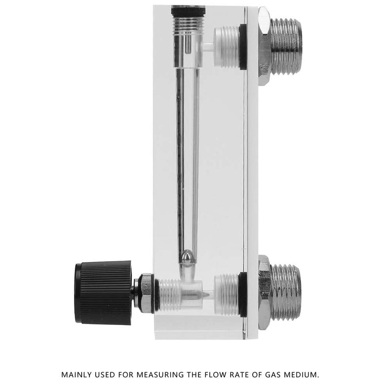 [Australia - AusPower] - Gas Flowmeter LZM-6T Panel Type 2-20LPM/4-40SCFH Flowing Meter Flowmeter Brass Female Rotor Adjustable Knob Liquid Meter for Measuring Controlling Gas 