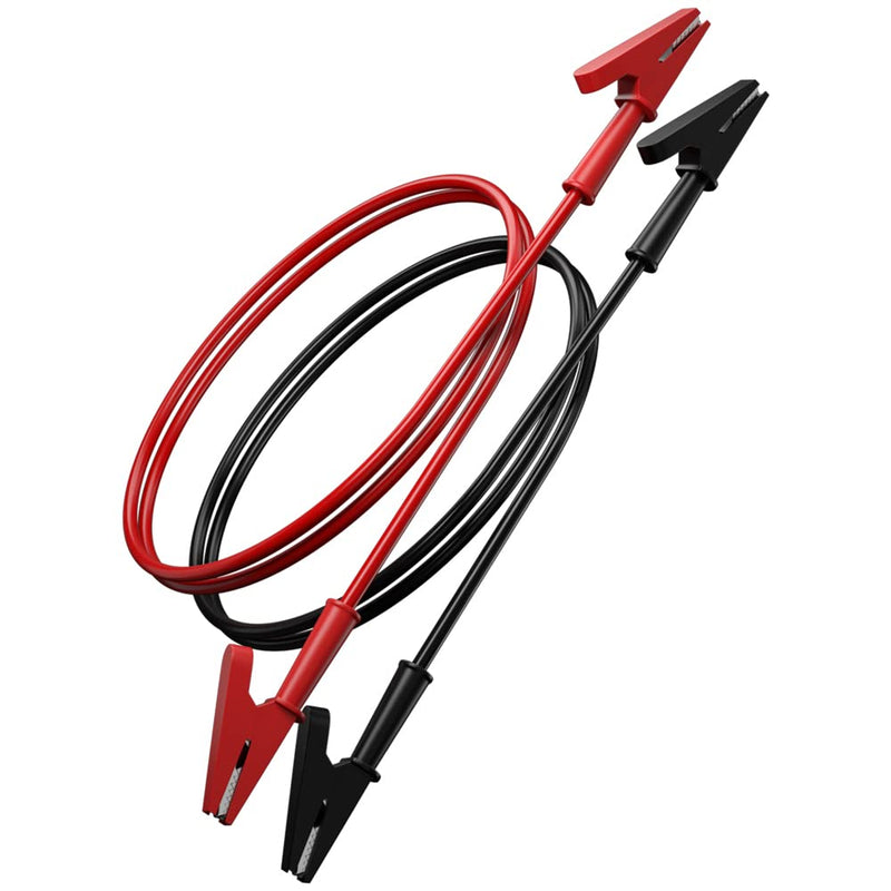 [Australia - AusPower] - 5pcs Alligator Clips Clamp Electrical Test Leads Dual Ended Crocodile Wire Cable with Fully Insulated Clips Test Flexible Copper Cable for Electrical Testing Jumper Wire3.3ft/1m 5pcs fully insulated 
