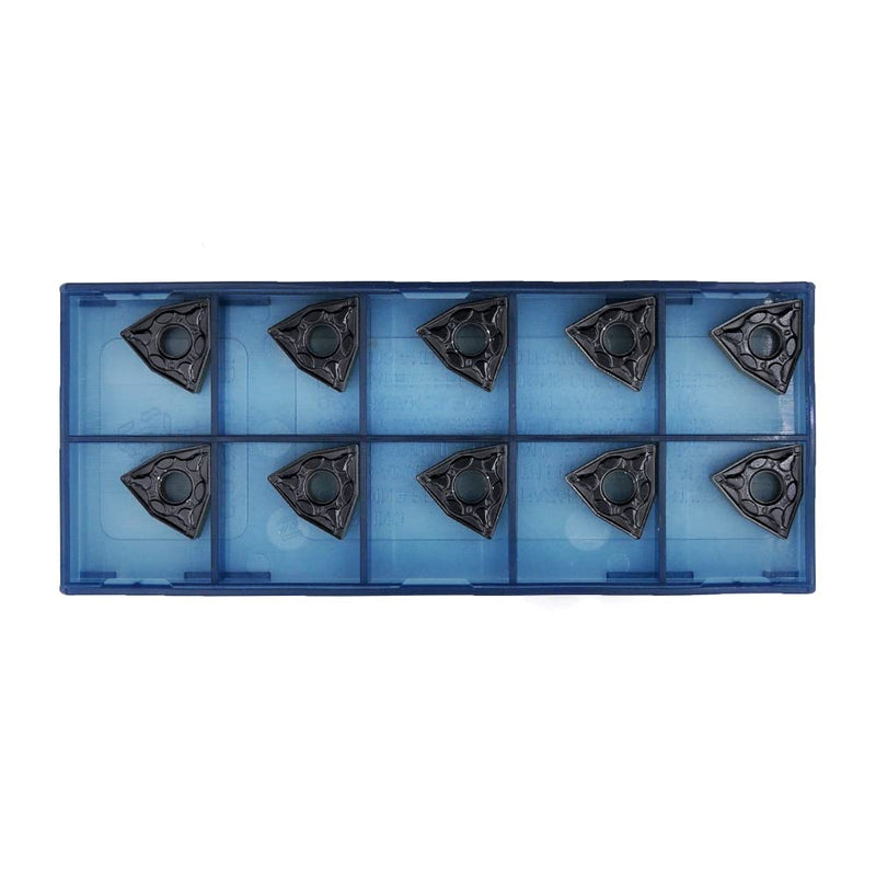 [Australia - AusPower] - CDBP CNC Carbide Inserts Reversible Plates WNMG060404 WNMG331 - Universal Steel Machining Turning Inserts -TiN Coating Pack of 10 WNMG060404-PM 