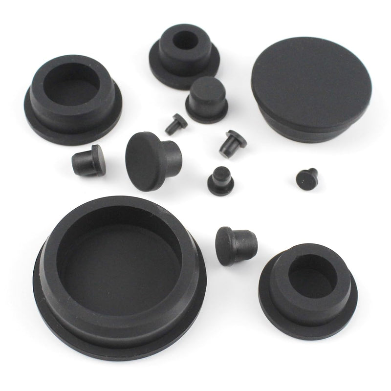 [Australia - AusPower] - 8Pcs 1"/26mm Rubber Plugs for Holes-T Type Silicone Stopper Black Hole Plugs Sink Cover, Round Snap-On Bottle Metal Tube Bore Furniture End Caps Inserts Waterproof 26mm(1") 