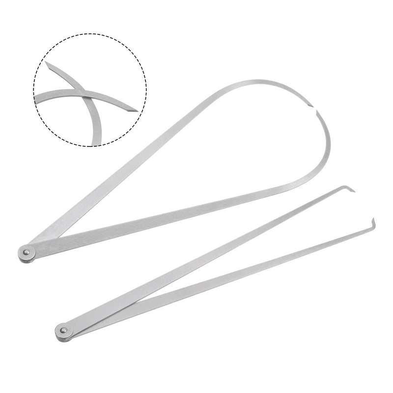 HARFINGTON Firm Joint Inside Outside Caliper Set 500mm 20 inch 410 Stainless Steel Firm Friction Joint for External Internal Measurements