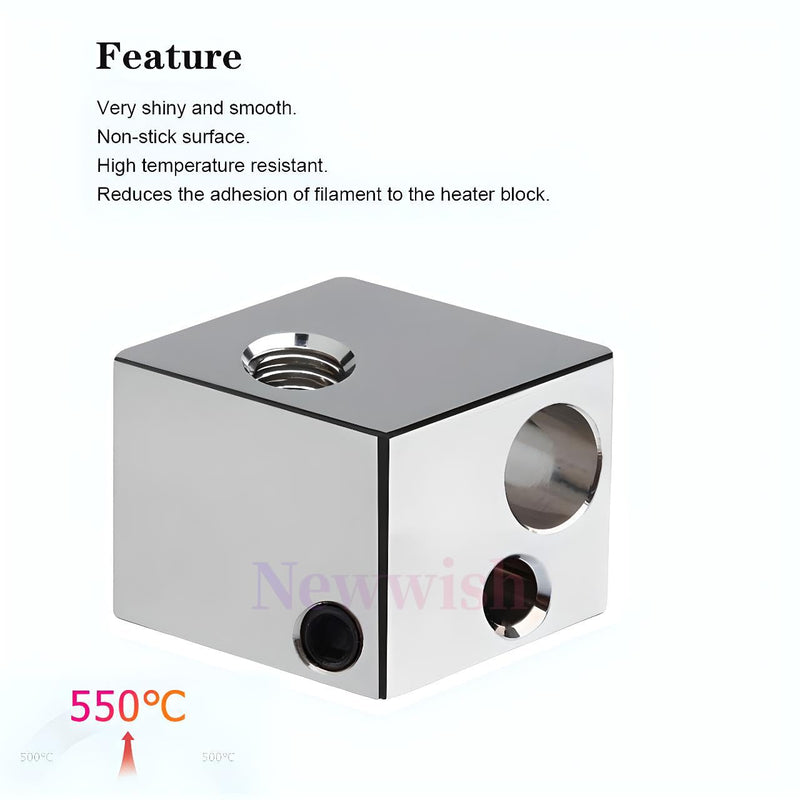 i3 Mega All Metal Hotend Plated Copper Upgrade Kit for I3 Mega,Mega X,S,Mega Pro,Chiron 3D Printer Extruder V5 J-Head Hotend,Plated Copper Heater Block,Nozzle 0.4mm,Bi-Metal Heatbreak. Plated Copper Kit