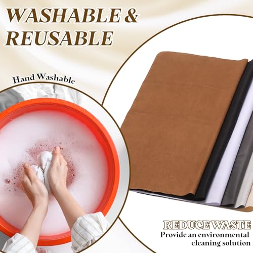 PATIKIL 4Pcs Soft Eyeglass Cloths, 15.8 x 15.8 Electronics Microfiber Cleaning Cloths Eyeglass Cleaning Fabric for Lens Wipes Glasses Cleaner Jewelry LCD Screens Cameras, White