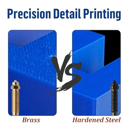 6 x Centauri carbon nozzles for Elegoo, 4 x 0.4 mm, 2 x 0.6 mm nozzle made of hardened steel, 3D printer extruder nozzle for Elegoo Centauri carbon