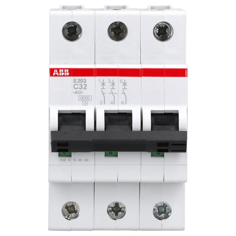 [Australia - AusPower] - ABB S203-C32 Circuit Breaker S200 3P 32 A-C 2CDS253001R0324 