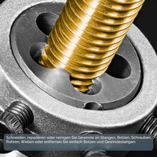 Quartzman Round Die Metric M2.5 x 0.45 Thread Right Thread | High Speed Steel (HSS) Die Repair Tool