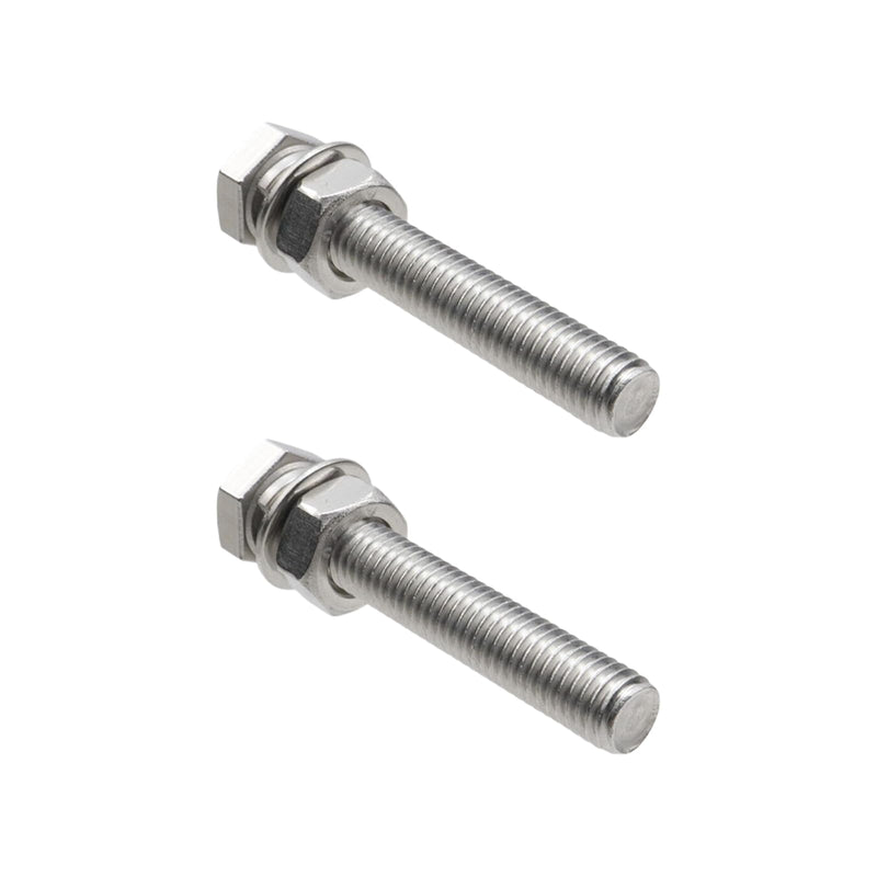 [Australia - AusPower] - Sscon 10Pcs M8 Flat Head Machine Screws and Nuts Kit 304 Stainless Steel Metric Hex Socket Head Cap Bolts Assortment Kit（M8*50mm) M8*50 