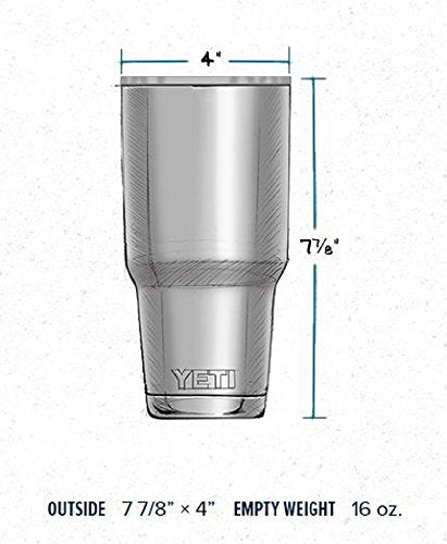 YETI Rambler Vacuum Insulated Tumbler with Lid Stainless Steel 30 Oz.