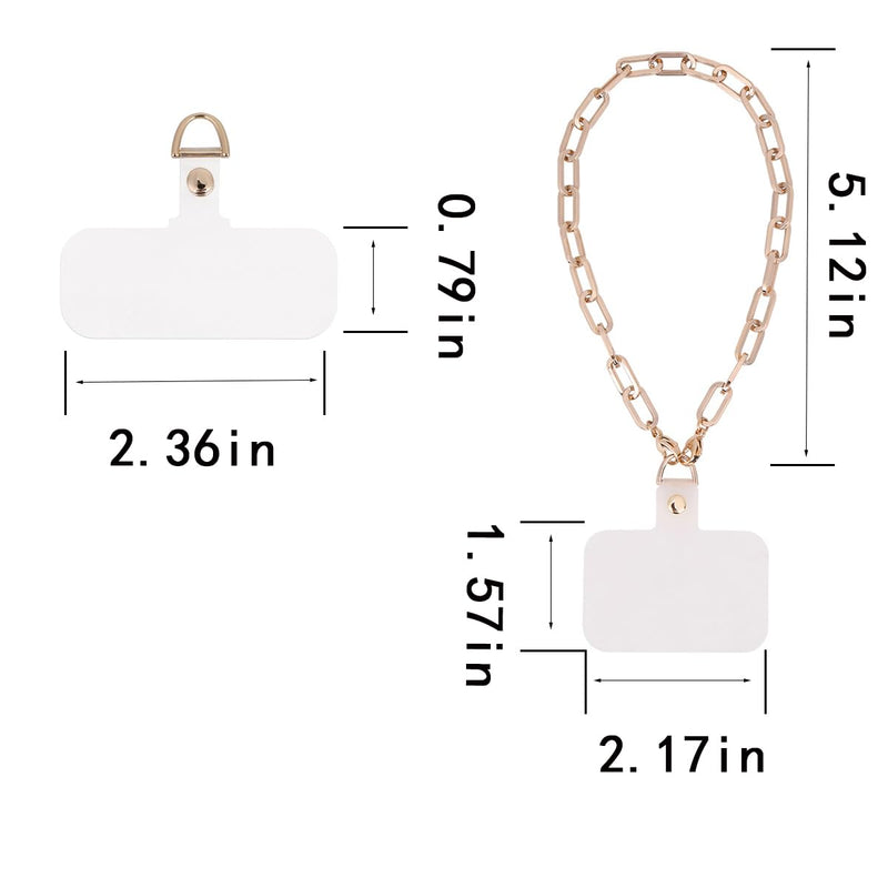 [Australia - AusPower] - Phone Wrist Strap, Detachable Cellphone Lanyard Hands-Free Wristlet Bracelet Adjustable Phone Charm Grip Accessory for Women iPhone 14 Pro Max/ 13 Pro Max/ 12 Pro Max(Crude Gold Chain) Crude gold chain 