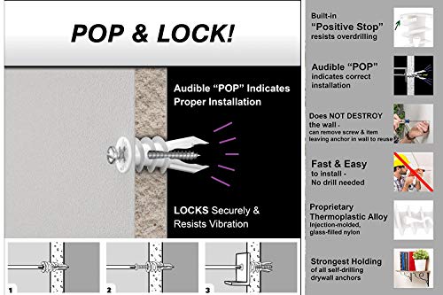 TOGGLER 44-Piece Drywall Anchor Kit with Toggle Bolts