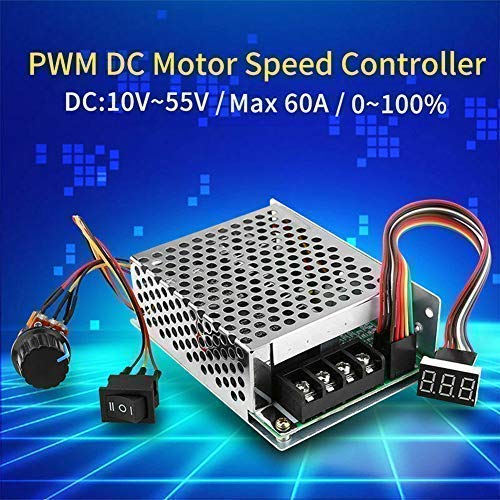 [Australia - AusPower] - PWM DC10-55V 12V 24V 36V 48V 60A PWM DC Motor Speed Controller Reversible Switch Set DC Brush Motor Tools Accessories Supplies PWM 40A 