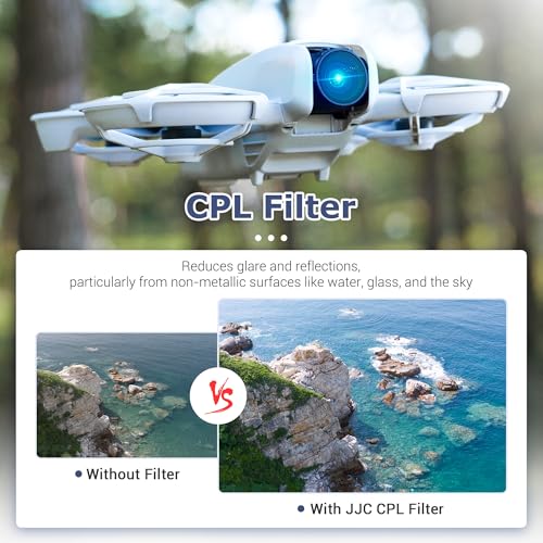JJC Neo Drone CPL ND Filter Set, CPL ND8 ND16 ND32 Polarizing Neutral Density Filters Kit for DJI Neo Drone Fly More Combo, Multi Coated HD Optical Glass Filter with Lightweight Aluminum Frame CPL+ND8+ND16+ND32