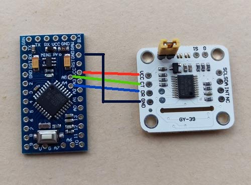 [Australia - AusPower] - HiLetgo GY-39 Light Intensity Temperature Humidity Atmospheric Pressure Sensor 4 in One Integrated Sensor Module with Chip LTR308ALS+SPL06+SHTC3 