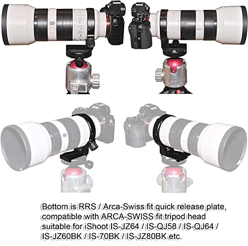 Tripod Mount Ring Lens Collar Compatible with Sony FE 70-200mm f/4 G OSS Lens SEL70200G, Lens Support Holder Bracket Bottom is Arca-Swiss Fit Quick Release Plate Feature Dovetail Groove