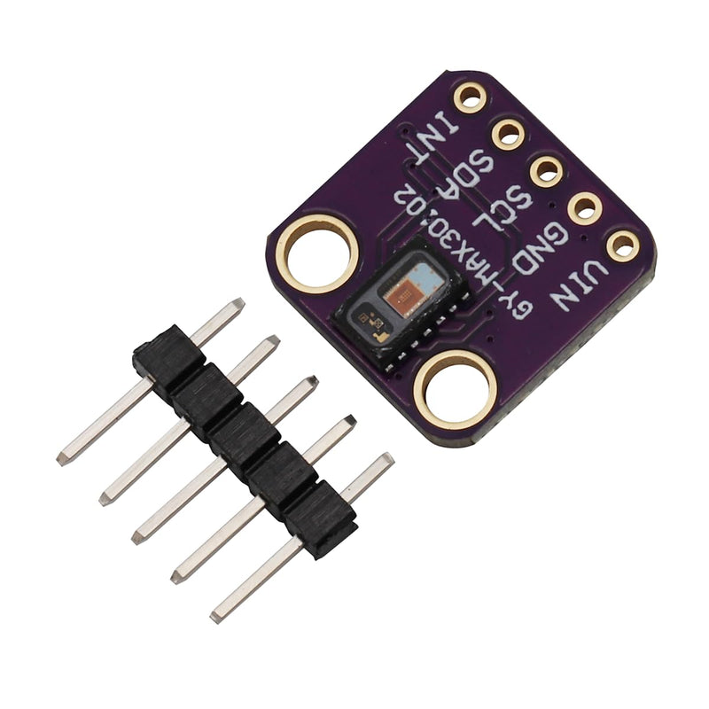 [Australia - AusPower] - Heevhas GY-MAX30102 Heartbeat Heart Rate Pulse Sensor Module for Detecting Blood Oxygen Concentration (Pack of 2) 