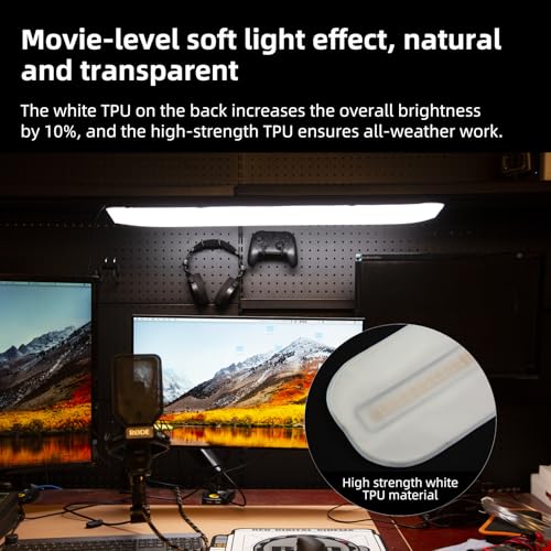 INKEE Inflatable LED Tube Light GCA20U,20W USB BI-Color Temperature Tube Lights with 2700K,4000K,5600K and 6500K 320 Full-Spectrum Lamp Beads CRI 95+ Photography Light Stick