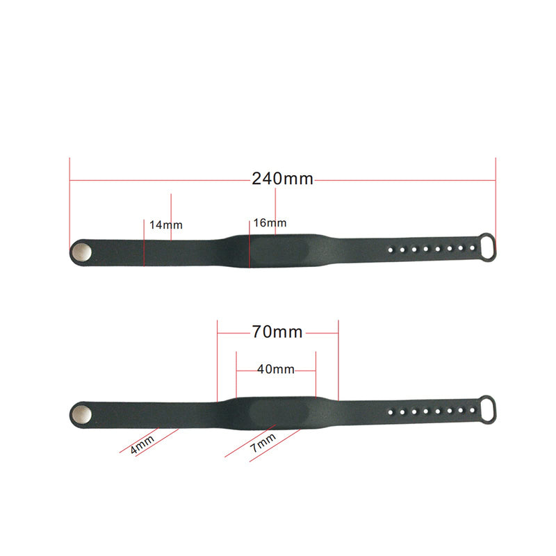 [Australia - AusPower] - IC ISO 14443A RFID Silicone Wristband/Bracelet UID Changeable Sector0 Block0 Rewritable(1PCS UID IC Changeable wristband) 1PCS UID 13.56Mhz Changeable wristband 