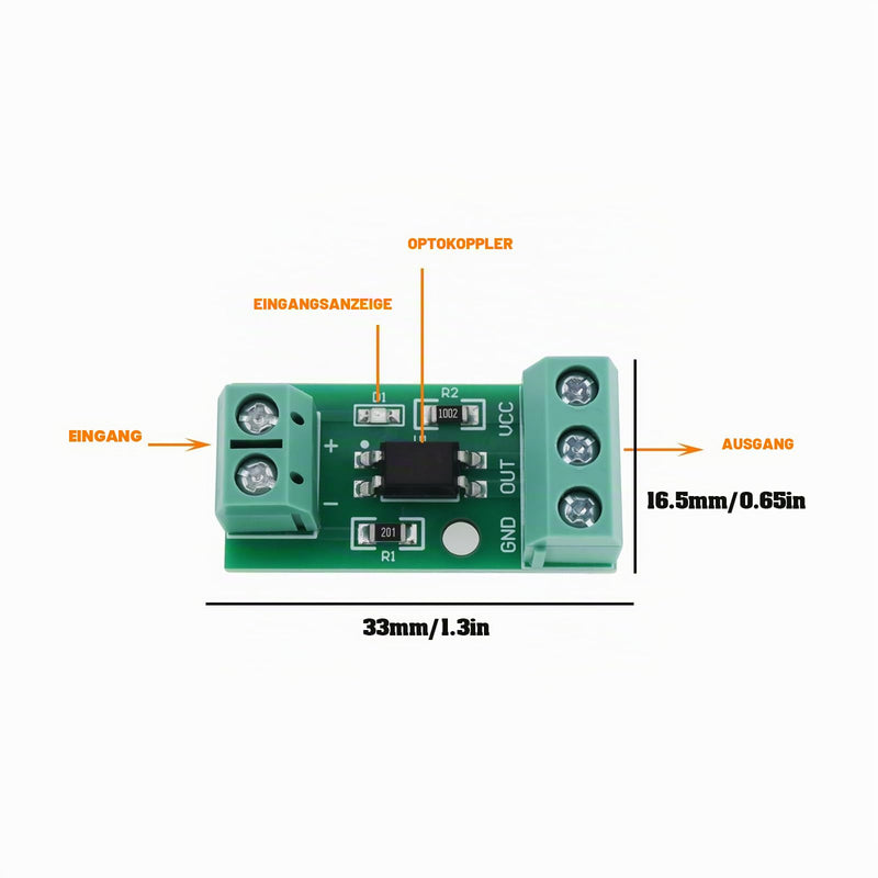 The Lord of the Tools 4 x 1-K PC817 3-5V Optocoupler Isolation Module Suitable for Photoelectric Isolator Signal Resolution