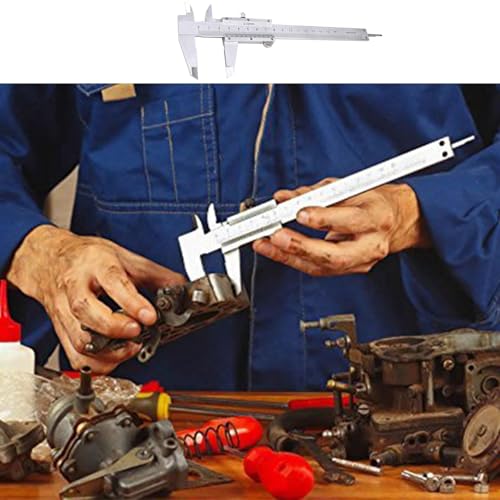 Calliper Analogue 150 mm, Calliper Analogue 0.02 mm | Accuracy calliper analogue with locking screw for household and industrial measurement, measuring tool Vernier caliper analogue 150 mm