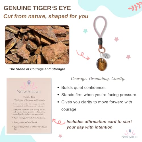 Tiger’s Eye Worry Stone for Courage & Anxiety Relief