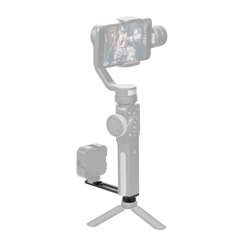 [Australia - AusPower] - ChromLives Cold Shoe Bracket Extension Bar, Hot Shoe Extension, Microphone Mount with 1/4'' Tripod Screw Compatible with Mirrorless Camera Vlogging Sony A6400 6300 6500 6000 Zhiyun 4 DJI Osmo Pocket 