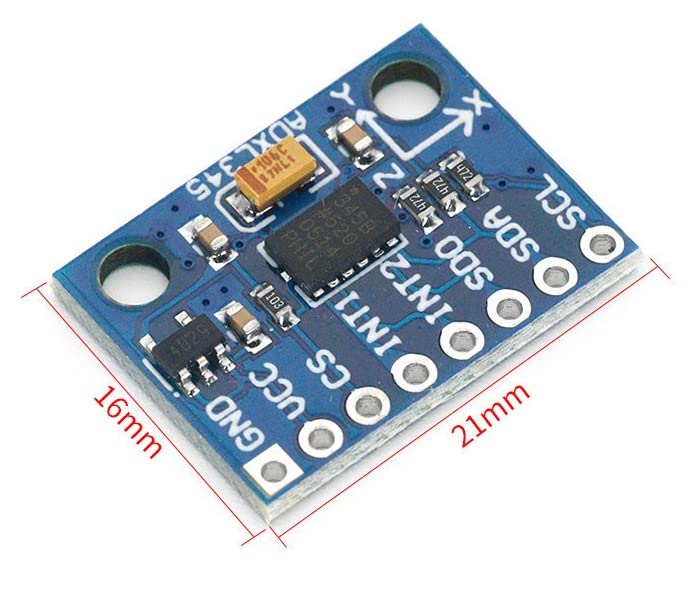 [Australia - AusPower] - 2Pcs GY-291 ADXL345 Digital 3-Axis Acceleration of Gravity Tilt Module IIC/SPI Transmission for Arduino 
