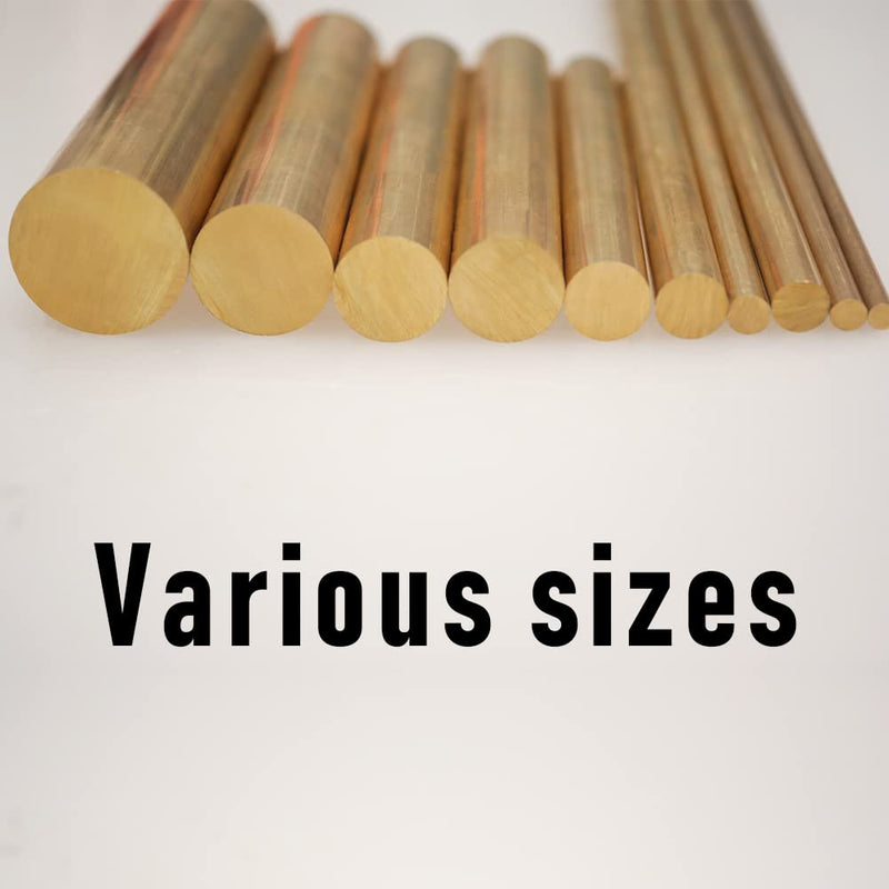 Brass Rods, 1-1/2" × 4", 1Pcs, Solid Brass Round Stock, Brass Bars for Knife Handle Pins, Knife Handle Material